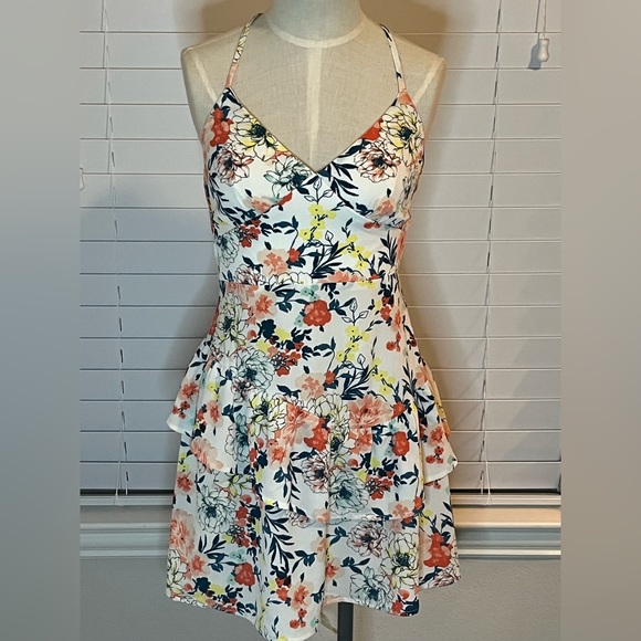 City Studio Dresses & Skirts - City Studio Foral Print Fit and Flare Dress